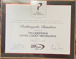 TPI certified L2 golf Mécanique